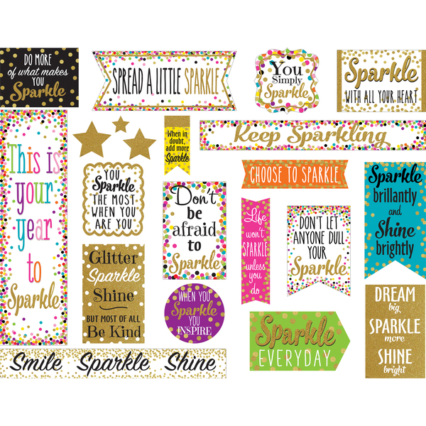 Teacher Created Resources Confetti Sparkle and Shine Mini Bulletin Board TCR8962